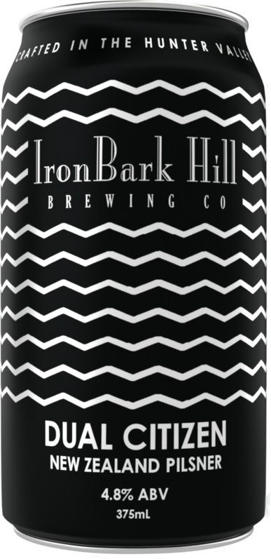 Iron Bark Dual Citizen NZ Pilsner Can 24X375ML