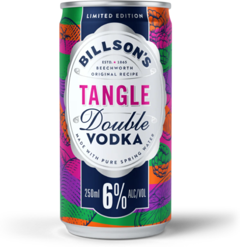 Billsons Tangle Double Vodka Can 4X250ML