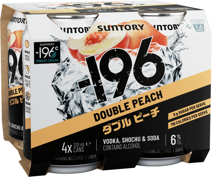 Suntory -196 Double Peach 6% Can 4X330ML