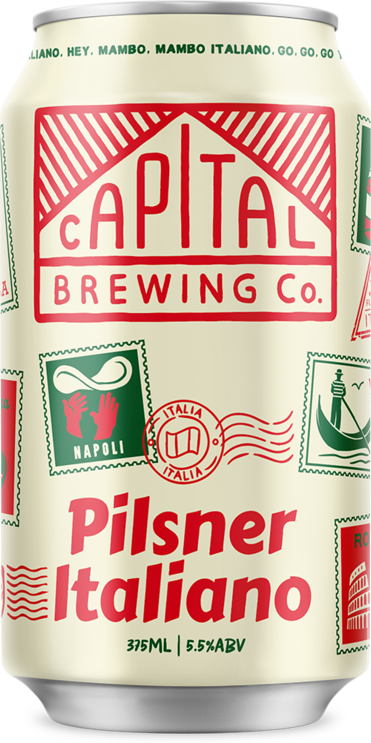 Capital Pilsner Italiano Can 16X375ML