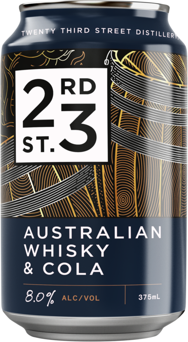 Twenty Third St Australian Whisky Cola 8% Can 4X375ML