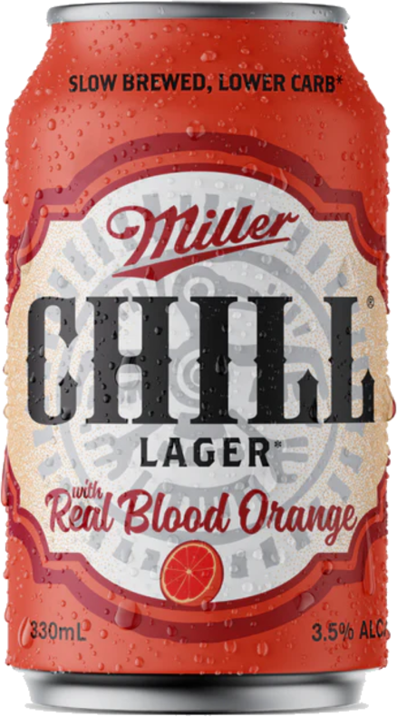 Miller Chill Blood Orange Can 24X330ML