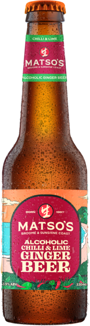 Matsos Ginger Beer Chilli Lime 3.5% Bottle 6X330ML