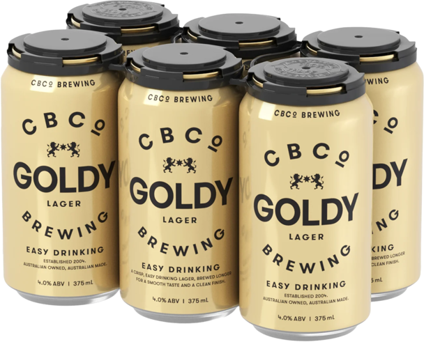 Cbco Goldy Lager Can 6X375ML