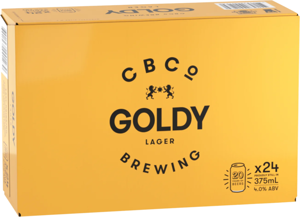 Cbco Goldy Lager Can 24X375ML