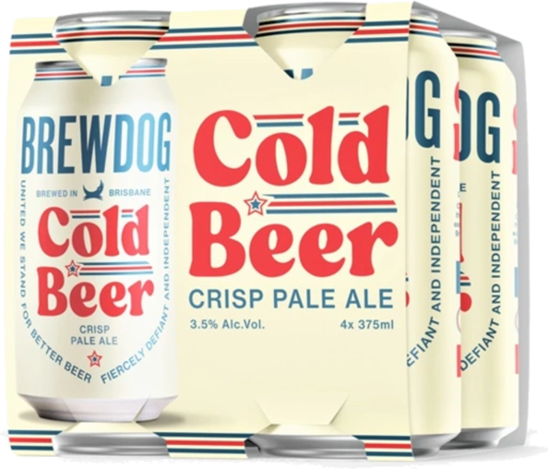 Brewdog Cold Beer Pale Can 4X375ML