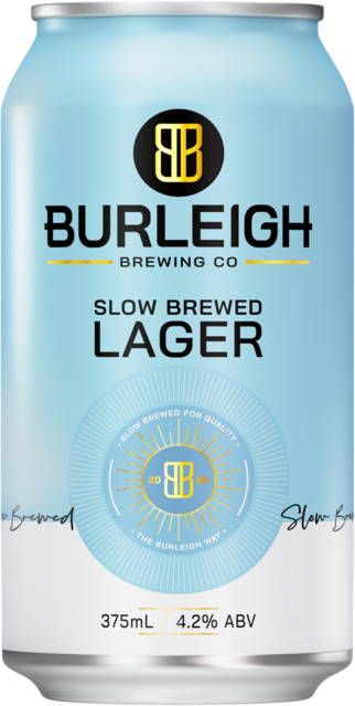Burleigh Slow Brewed Lager 4.2% Can 1X375ML