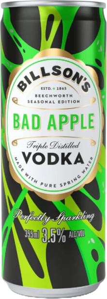 Billsons Vodka & Bad Apple Can 24X355ML