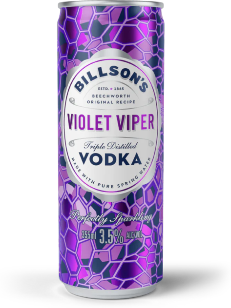 Billsons Vodka & Violet Viper Can 4X355ML