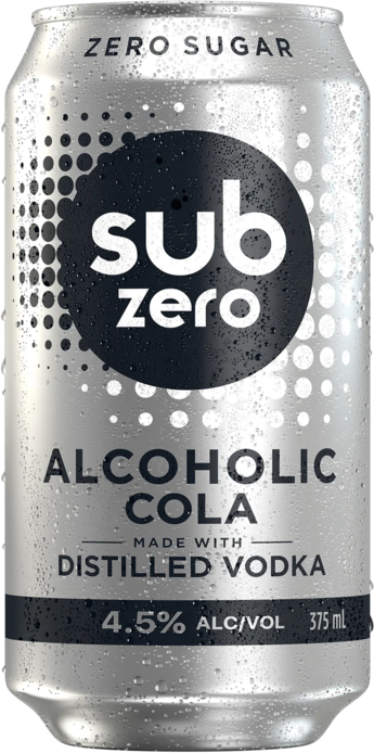 Sub Zero Alcoholic Cola Zero Sugar Can 1X375ML
