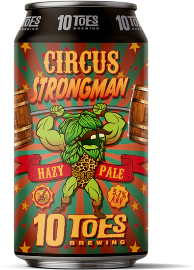 10 Toes Circus Strongman Hazy Pale Can 1X375ML