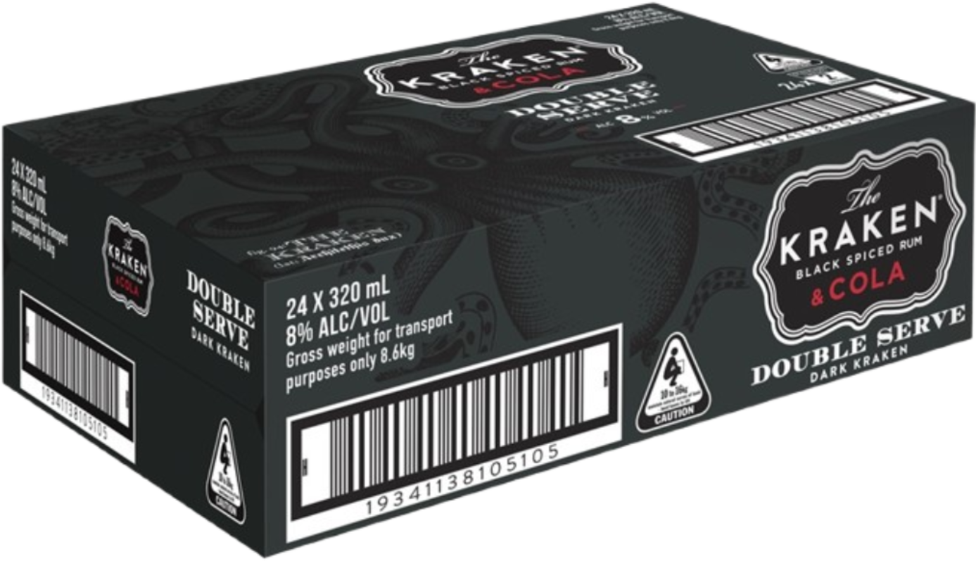 The Kraken Black Spiced Rum & Cola Can 8% 24X320ML