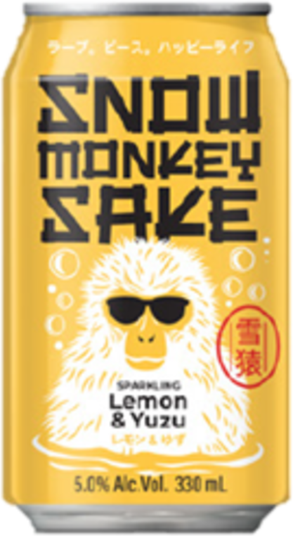 Snow Monkey Lemon Yuzu Sake Can 1X330ML