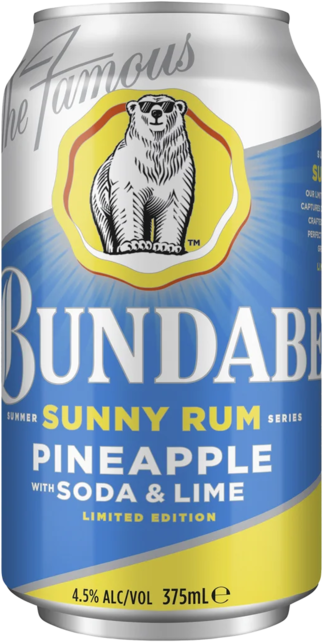Bundaberg Pineapple Soda & Lime Can 1X375ML