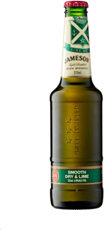 Jameson Dry & Lime 5% Bottle 4X333ML