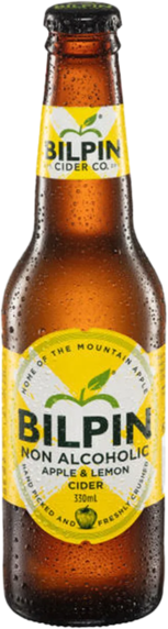 Bilpin Non Alcoholic Apple & Lemon Cider Btlx330ml 1X330ML