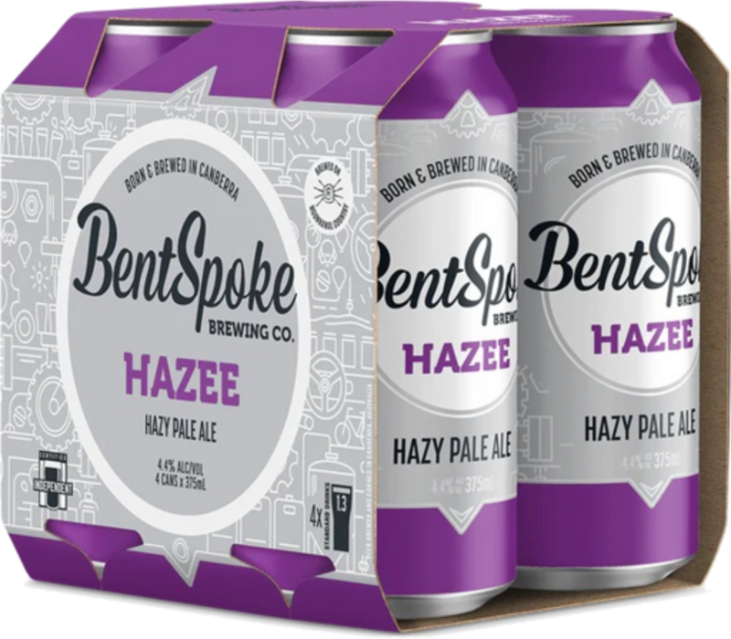 Bentspoke Hazee Hazy Pale Ale Can 4X375ML