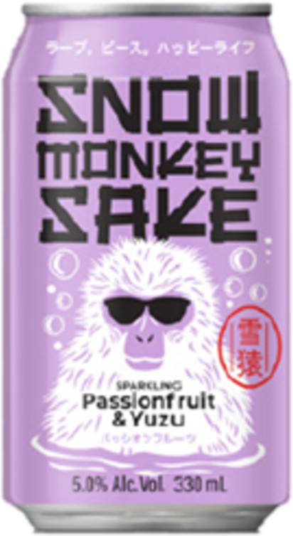 Snow Monkey Passionfruit Yuzu Sake Can 1X330ML