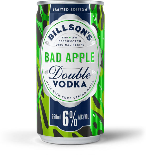 Billsons Bad Apple Double Vodka Can 4X250ML