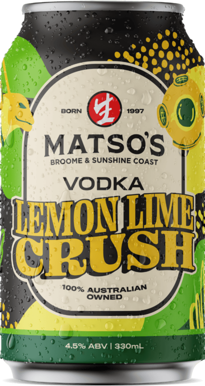 Matsos Lemon Lime Crush 4.5% Can 1X330ML