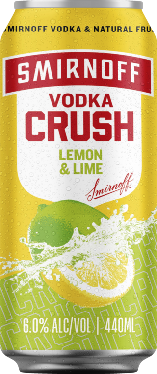 Smirnoff Crush Lemon & Lime 6% Can 1X440ML