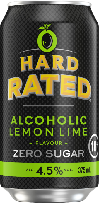 Hard Rated Lemon Lime 4.5% Zero Sugar Can 24X375ML
