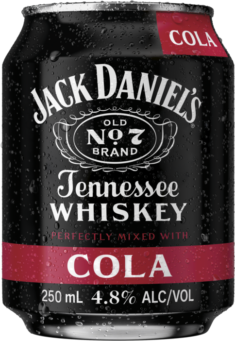Jack Daniels Tennessee Whiskey & Cola Can 1X250ML