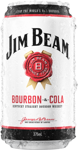 Jim Beam White Label Bourbon & Cola Can 3X10X375ML