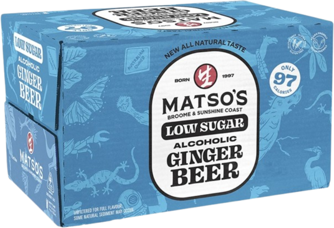 Matsos Lower Sugar Ginger Beer 3.5% Bottle 24X330ML