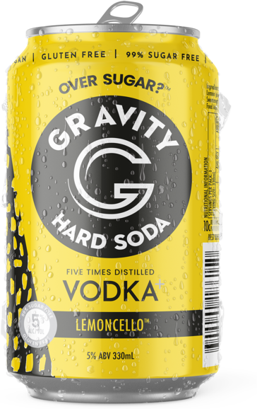 Gravity Hard Soda Vodka Lemoncello Can 1X330ML