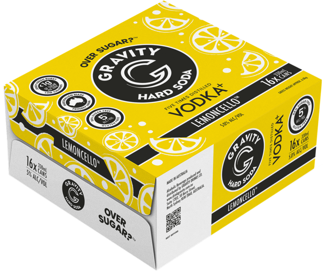 Gravity Hard Soda Vodka Lemoncello Can 1X330ML