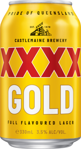 XXXX Gold 3.5% Can 10X330ML