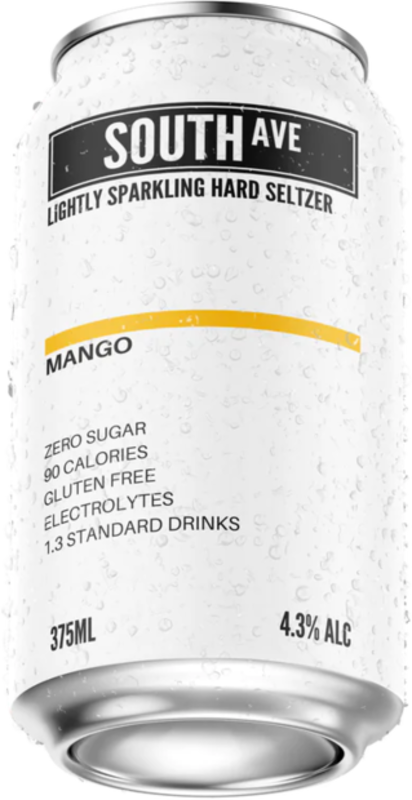 South Ave Mango Seltzer Can 24X375ML