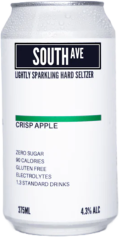 South Ave Apple Seltzer Can 24X375ML