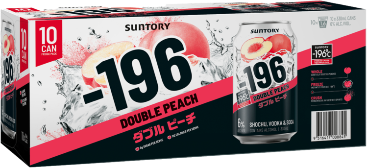 Suntory -196 Double Peach 6% Can 10X330ML