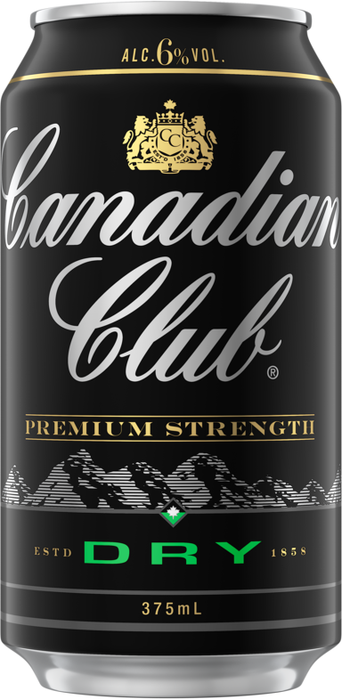 Canadian Club & Dry Premium 6% Can 6X375ML