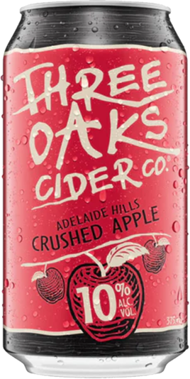 Three Oaks Apple Cider 10% Can 10X375ML