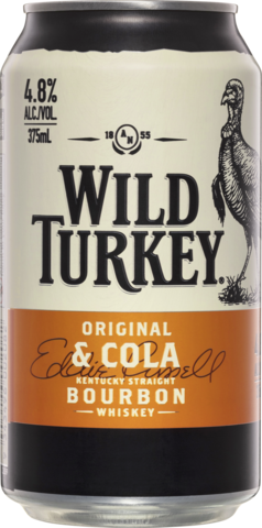 Wild Turkey Bourbon & Cola 4.8% Can 1X375ML