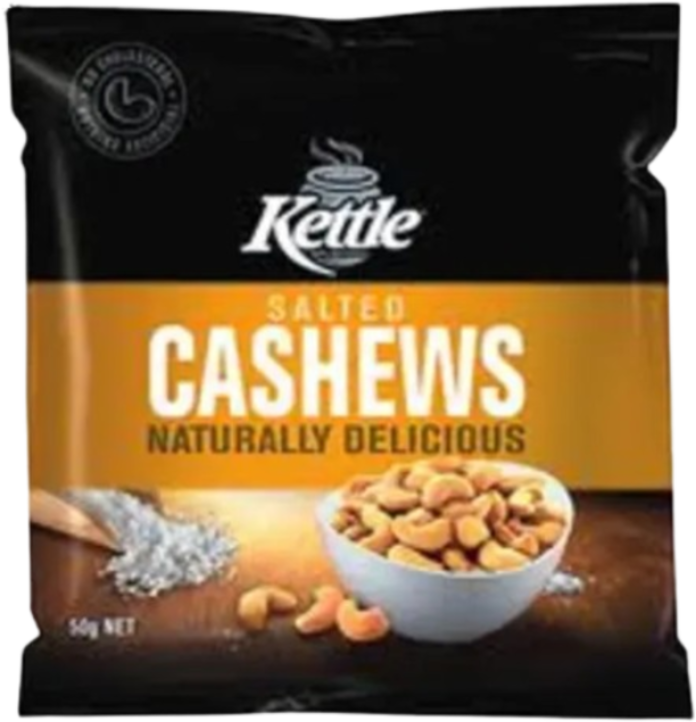 Kettle Salted Cashews 50GM