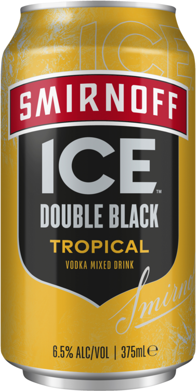 Smirnoff Ice Double Black Tropical Can 1X375ML