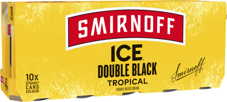 Smirnoff Ice Double Black Tropical Can 24X375ML