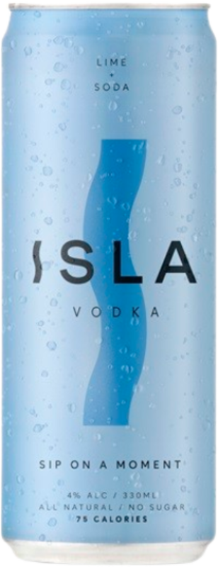 Isla Vodka Lime & Soda Can 1X330ML