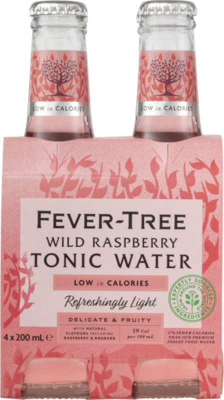 Fever Tree Rasperry Tonic Water Bottle 4X200ML