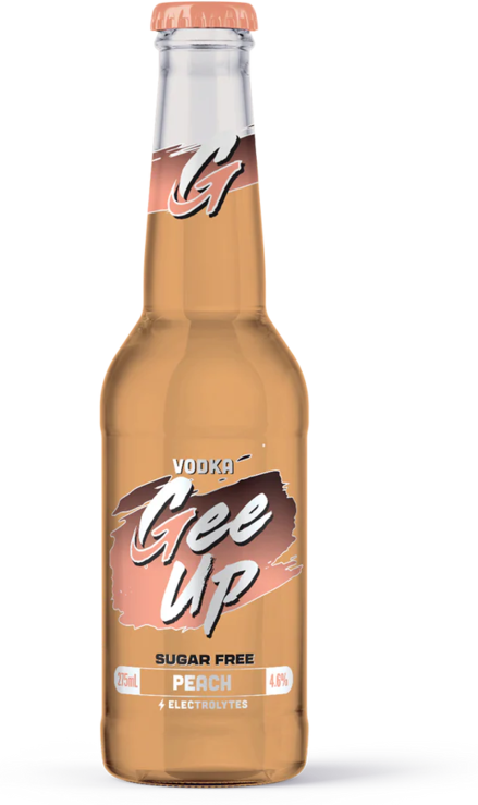 Gee Up Vodka Peach Sugar Free Bottle 4X275ML