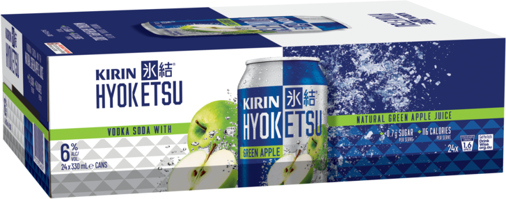Kirin Hyoketsu & Green Apple 6% Can 24X330ML
