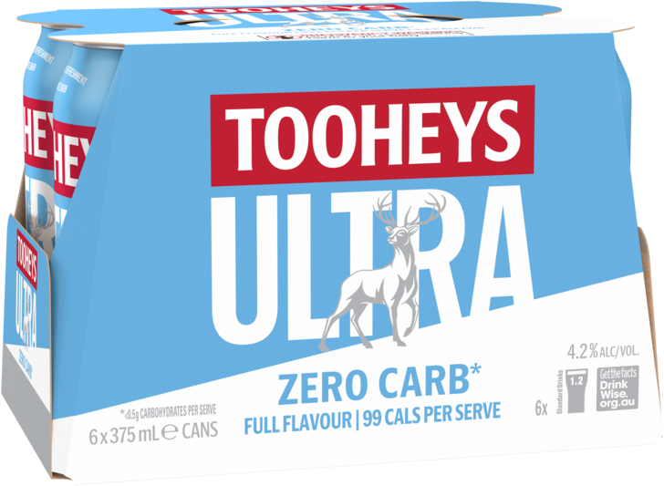 Tooheys Ultra Can 6X375ML
