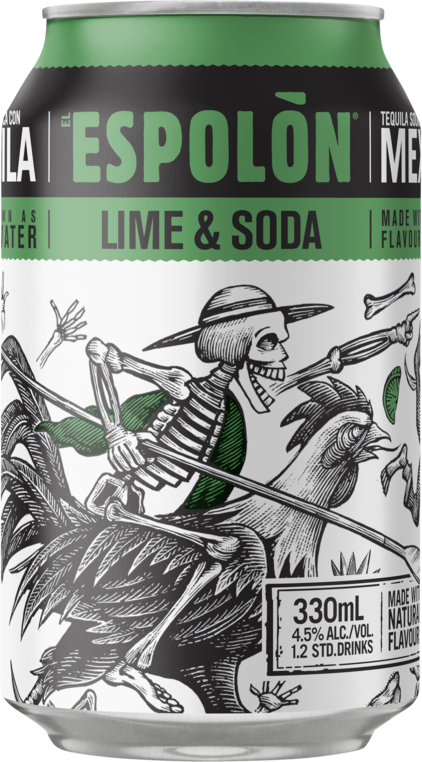 Espolon Tequila Lime & Soda Can 1X330ML