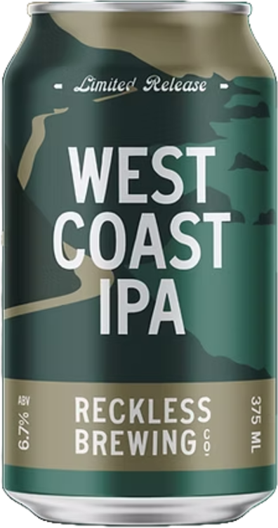 Reckless Brewing West Coast IPA Can 24X375ML