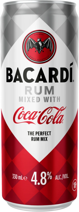 Bacardi & Coca Cola 4.8% Can 1X330ML