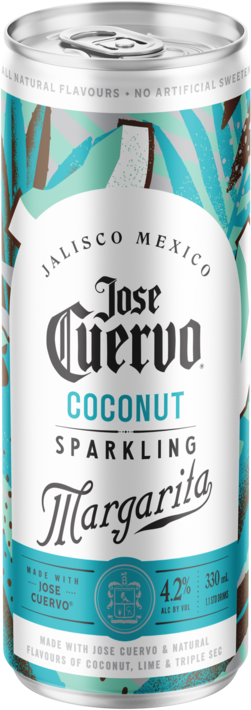 Jose Cuervo Sparkling Coconut Margarita Can 1X330ML